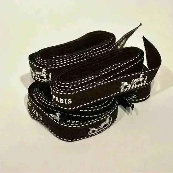 Authentic Hermes Brown Gift Wrap Packing Ribbon - Picture 3 of 11